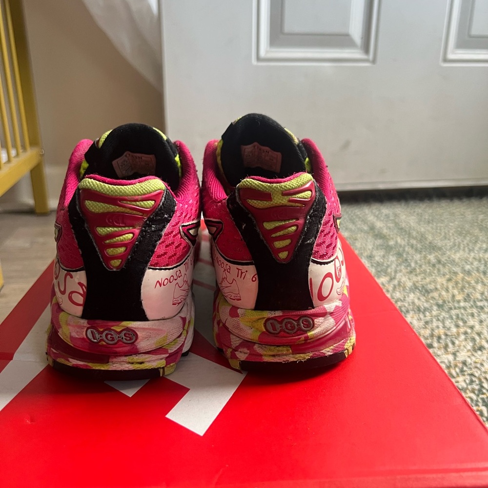 ASICS Women’s Gel-Noosa Tri 6 Pink Lime Green T163N - Picture 5 of 8
